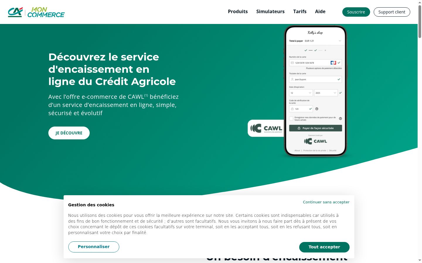 Screenshot tal-banner tal-kunsens muri qabel kwalunkwe interazzjoni