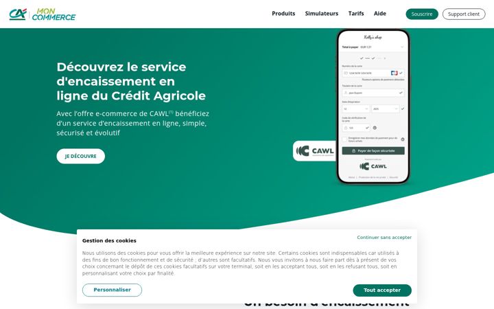 Screenshot of ca-moncommerce.com