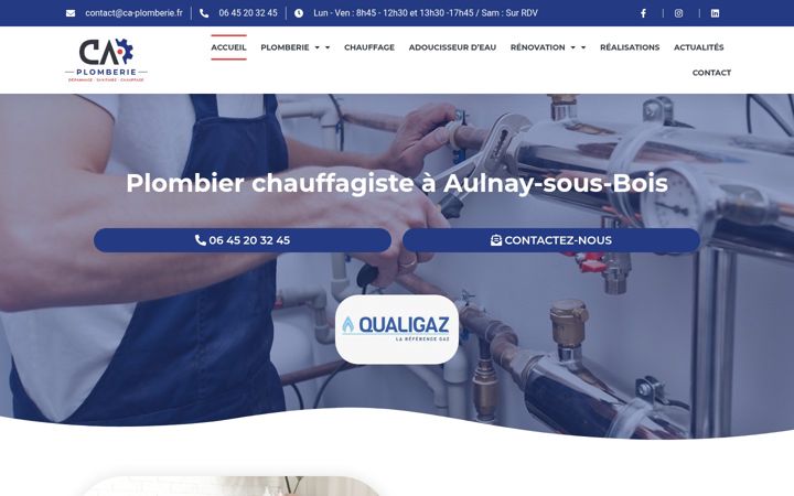 Captura de pantalla de ca-plomberie.fr