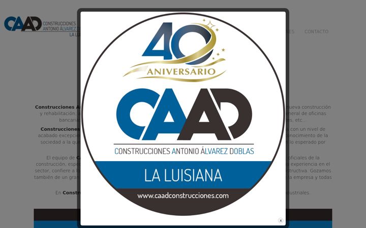 Screenshot of caadconstrucciones.com