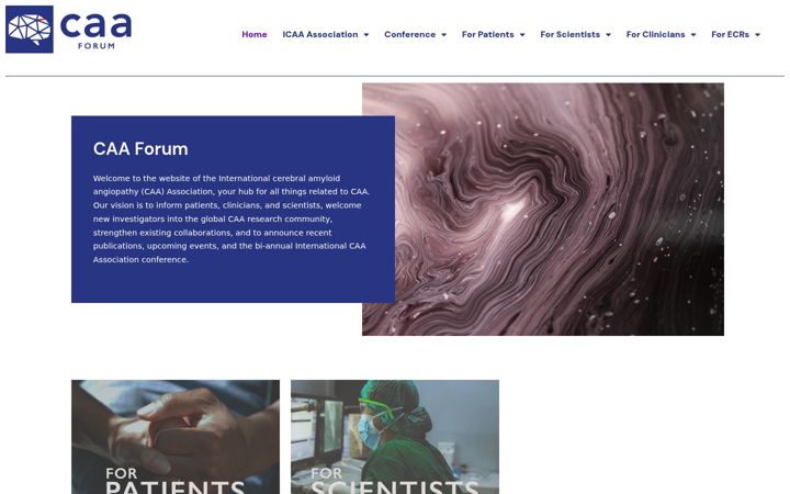 Screenshot of caadisease.com