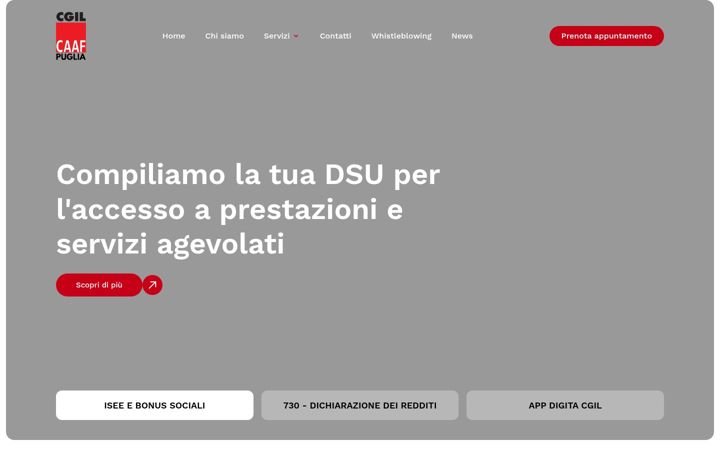 Screenshot of caafcgilpuglia.it