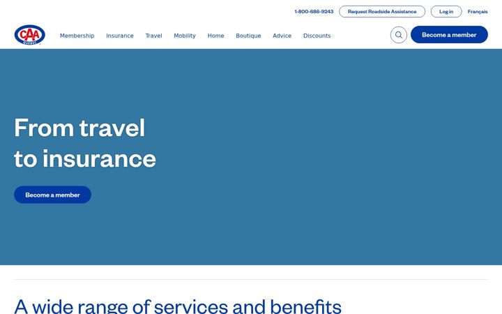 Screenshot of caaquebec.com
