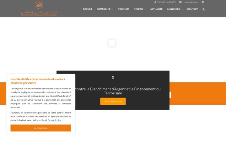 Screenshot of caar.dz