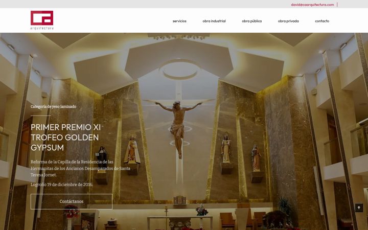 Screenshot of caarquitectura.com