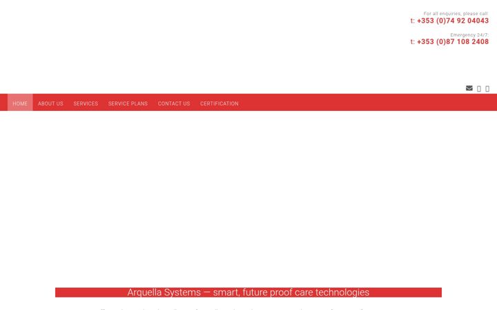 Screenshot of caasecuritysystems.ie
