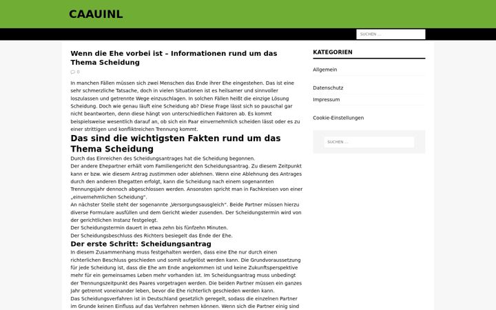 Screenshot of caauinl.com
