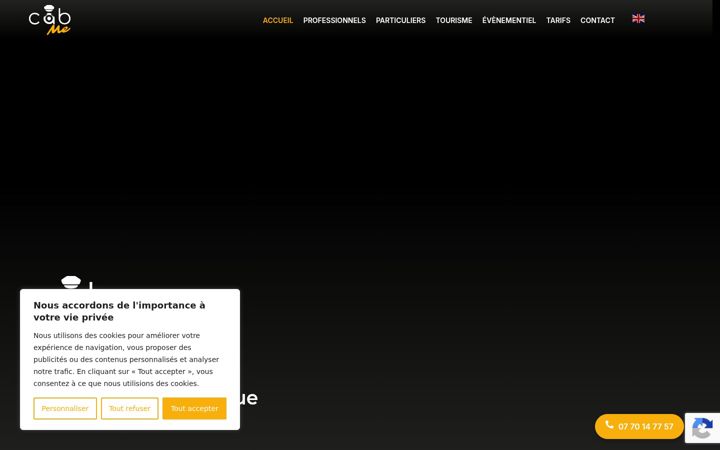 Screenshot of cab-me.fr