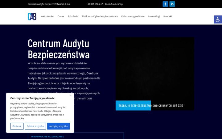 Screenshot ta' cab.com.pl
