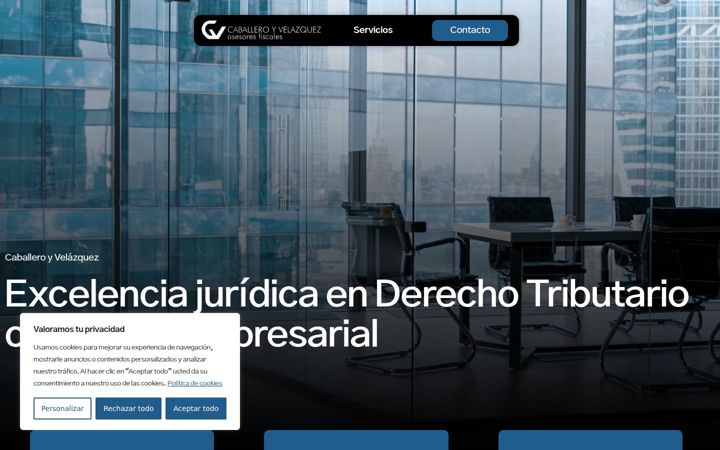 Screenshot of caballero-velazquez.com