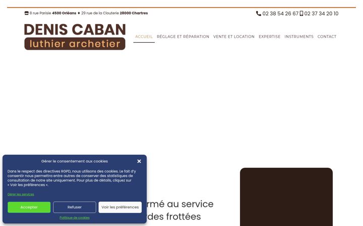 Screenshot ta' caban-luthier.fr