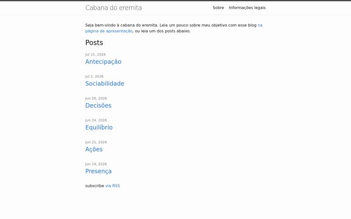 Screenshot of cabana-do-eremita.com