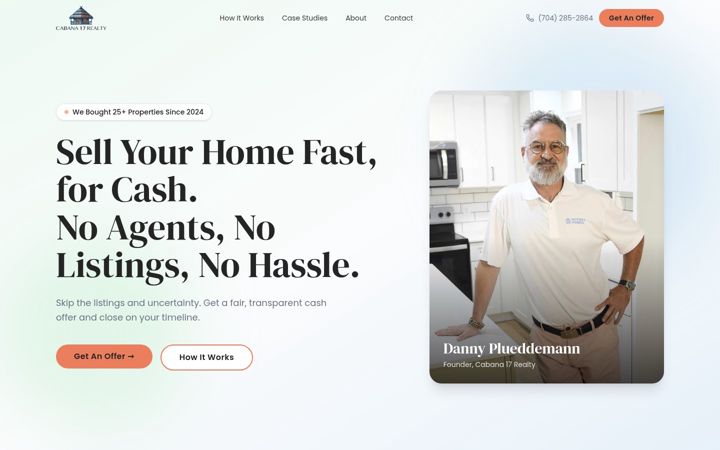 Screenshot of cabana17realty.com