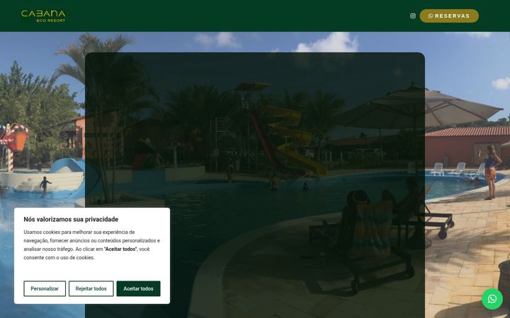 Képernyőkép: cabanaecoresort.com.br