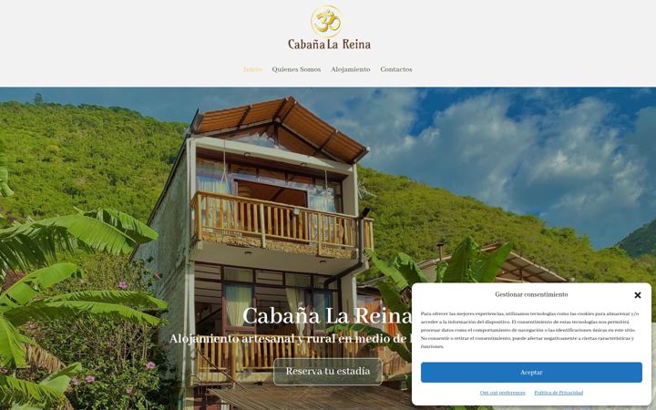 Capture d'écran de cabanalareina.com.co