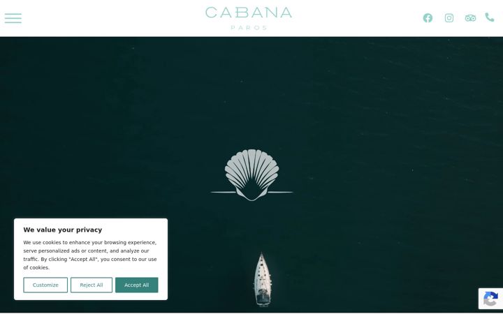 Screenshot of cabanaparos.gr