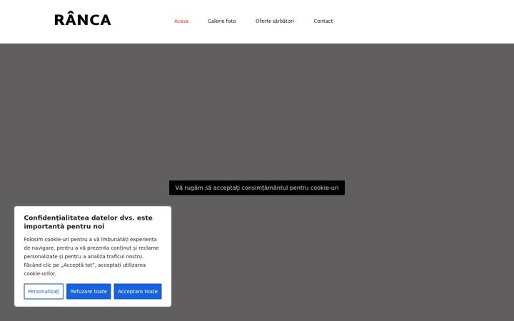 Screenshot stránky cabanaranca.ro