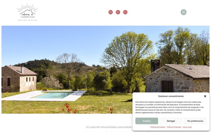 Screenshot of cabanasdocarpinteiro.com