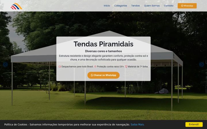 Képernyőkép: cabanatendas.com.br