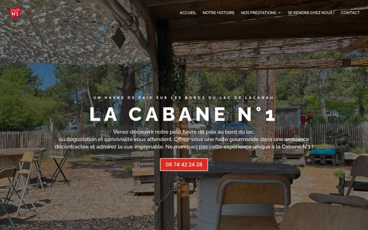 Screenshot of cabane1-lacanau.com