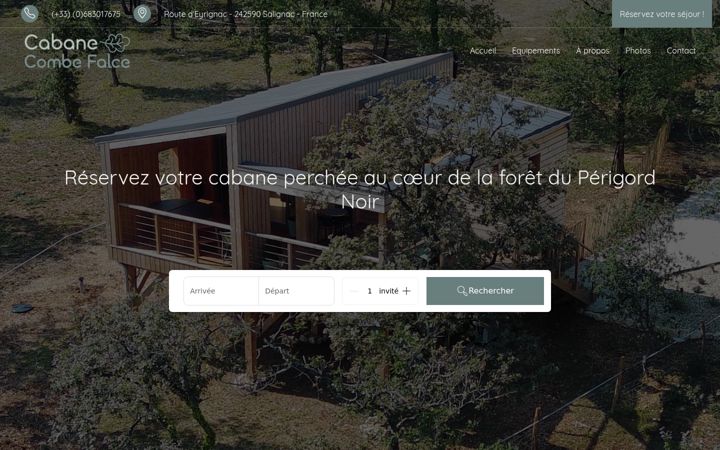 Screenshot of cabanecombefalce.com