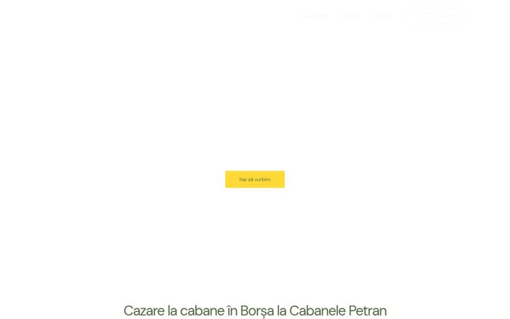 Screenshot stránky cabanelepetran.ro