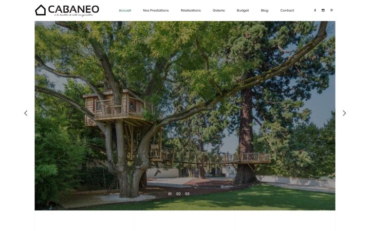 Screenshot of cabaneo.fr