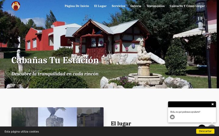 Screenshot of cabanias-tu-estacion.com