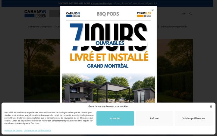 Screenshot of cabanondesign.com