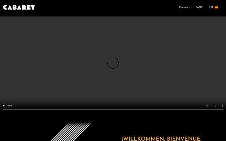 Screenshot of cabaretelmusical.com