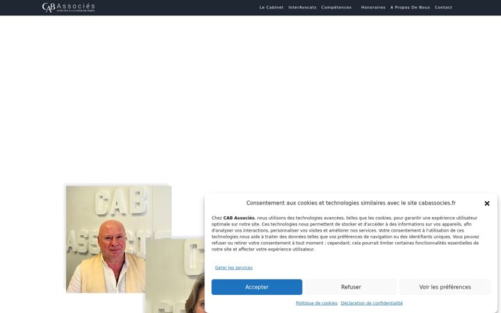 Captură de ecran a cabassocies.fr