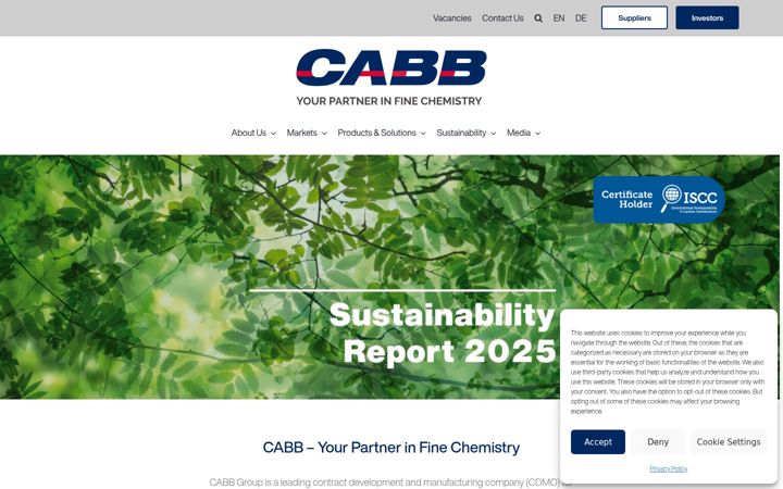 Screenshot of cabb-chemicals.com