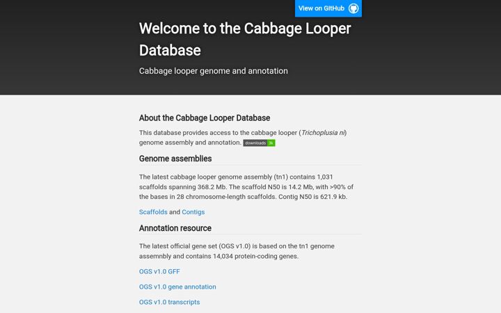 Screenshot of cabbagelooper.org