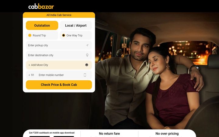 Screenshot of cabbazar.com