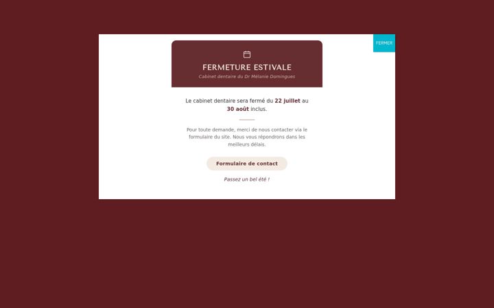 Screenshot of cabdentaire-tigery.fr