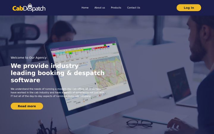 Screenshot of cabdespatch.com