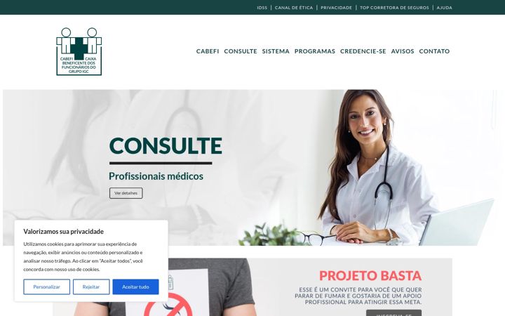 Екранна снимка на cabefi.com.br