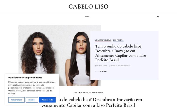 Capture d'écran de cabeloliso.com.br