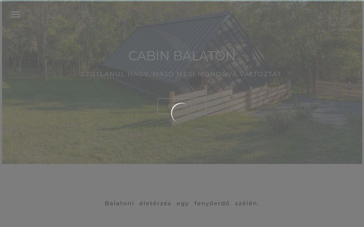 Ekrānuzņēmums no cabinbalaton.hu