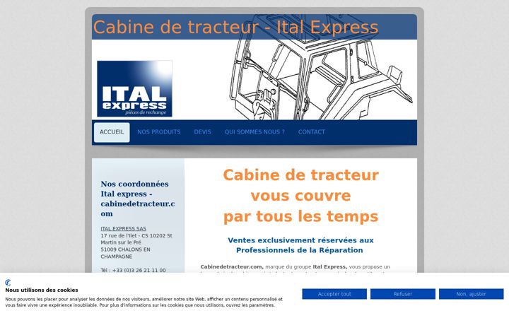 Screenshot of cabinedetracteur.com