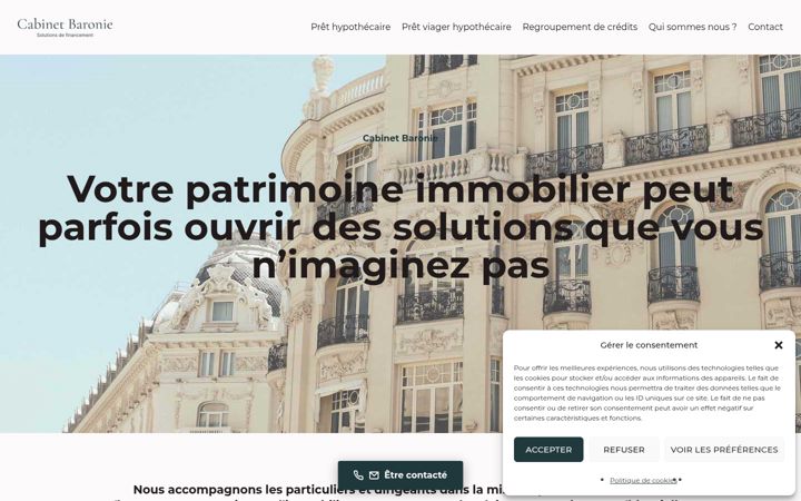 Screenshot of cabinet-baronie.fr