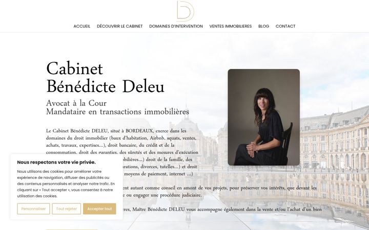Captură de ecran a cabinet-benedicte-deleu.fr