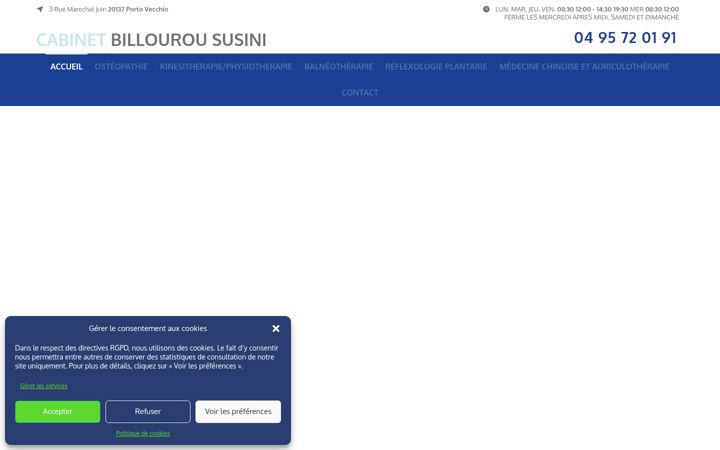 Captură de ecran a cabinet-billourou-susini.fr
