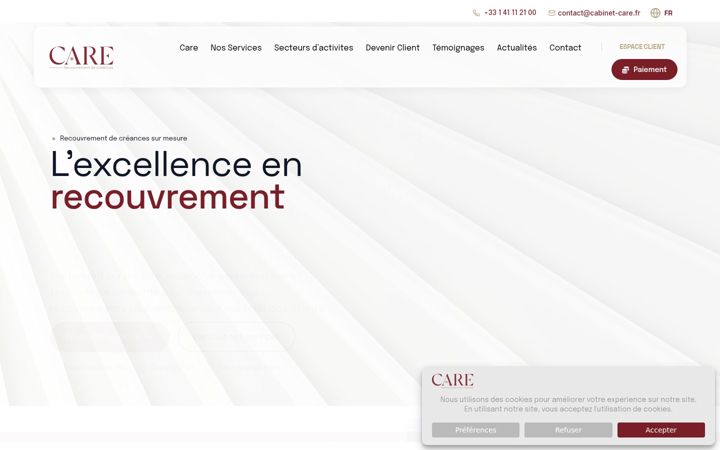 Captură de ecran a cabinet-care.fr