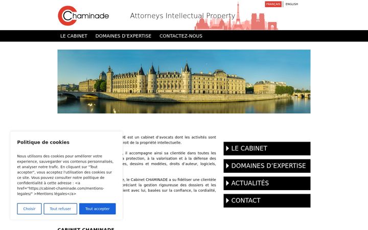 Screenshot of cabinet-chaminade.com