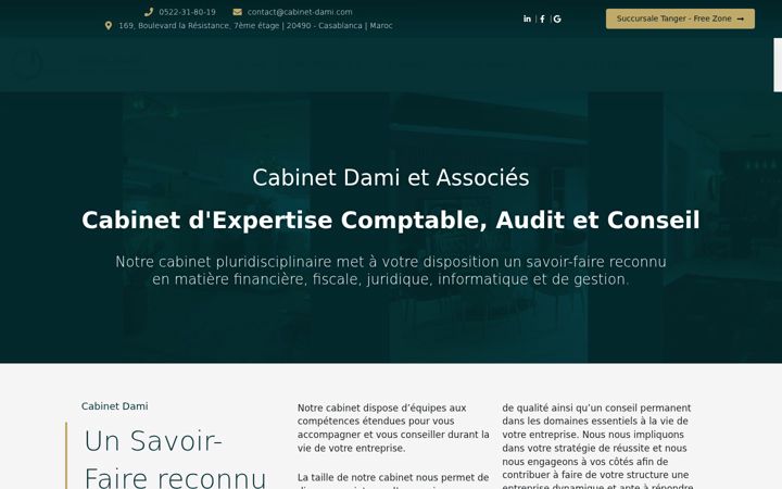 Screenshot of cabinet-dami.com