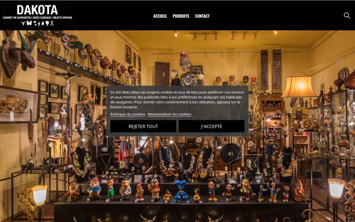 Skärmbild av cabinet-de-curiosites.ch