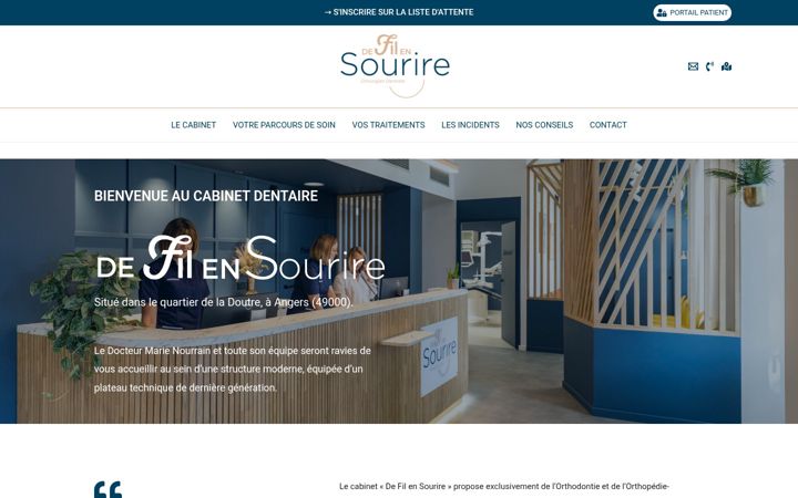 Screenshot of cabinet-defilensourire.com