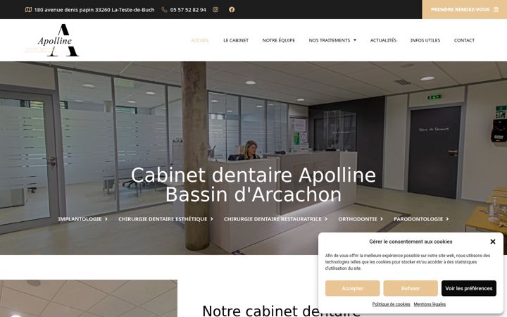 Screenshot of cabinet-dentaire-apolline.com