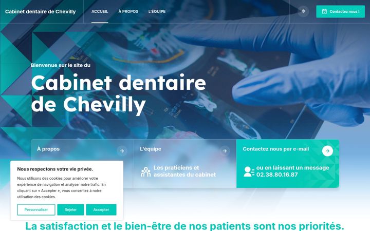 Captura de pantalla de cabinet-dentaire-chevilly.fr